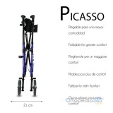 Andador silla de ruedas PICASSO 2 en 1 | Ortopedia365.com