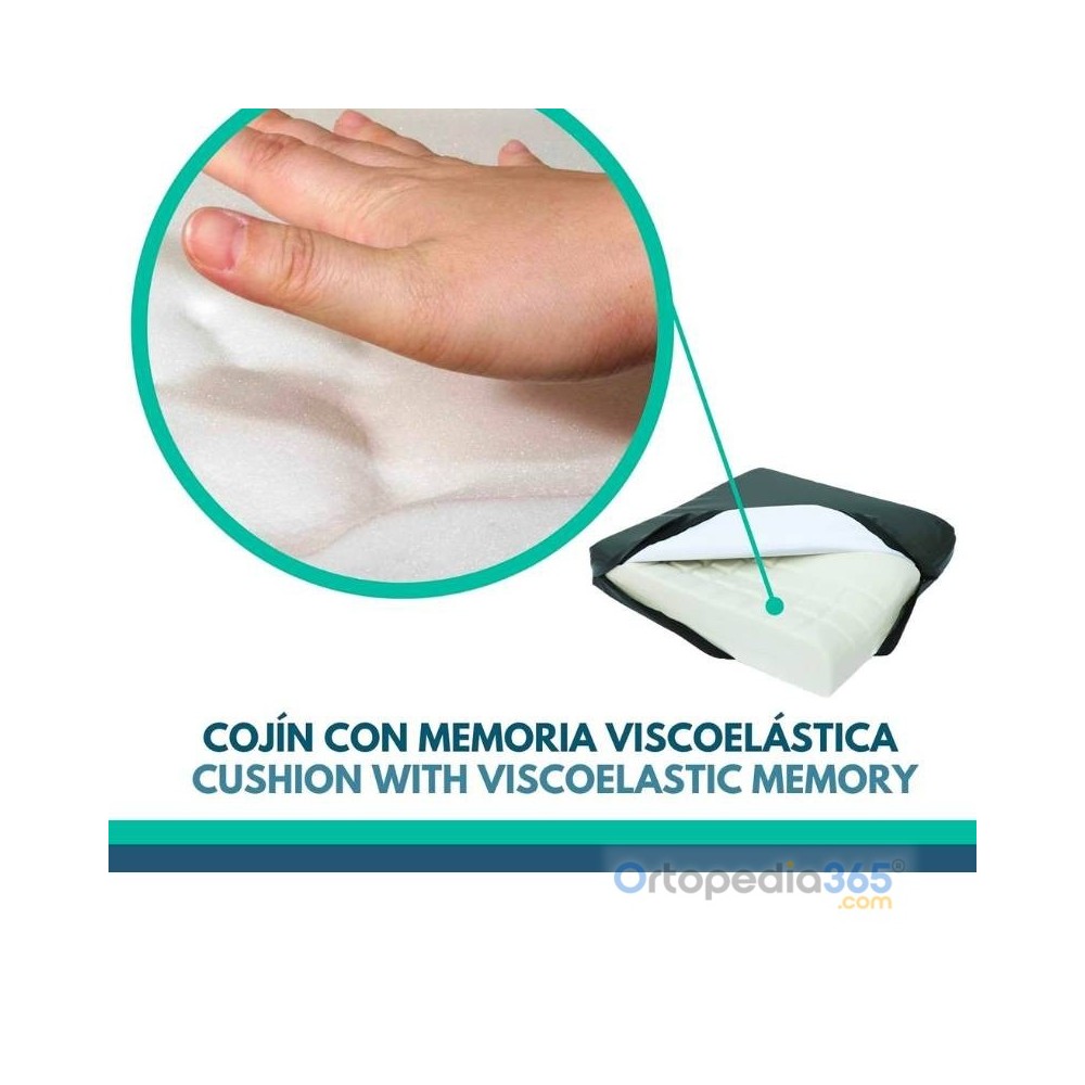 Cojín viscoelástico anatómico antiescaras | Ortopedia365.com
