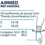 Muñequera metacarpiana Airmed sin pulgar - Ortopedia365.com