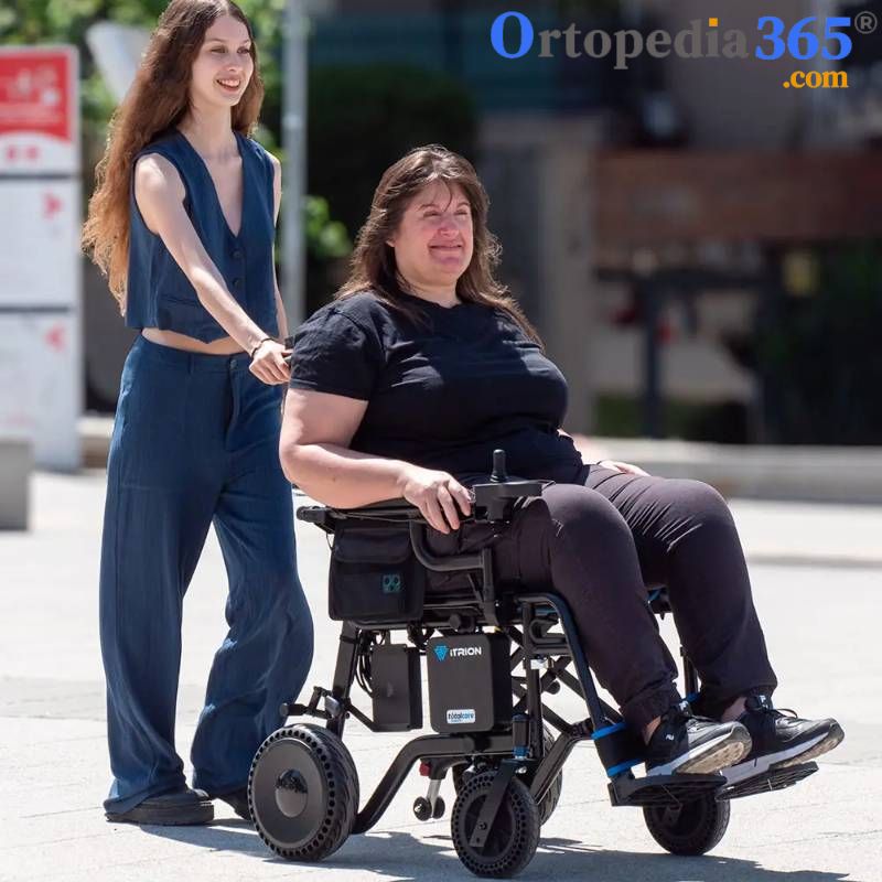 Silla de Ruedas Eléctrica con Mando para Acompañante iTrion - 15