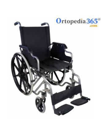 alquiler silla de ruedas acero plegable 1