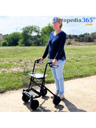 Andador Rollator Polivalente Pegable y Regulable en Altura -4
