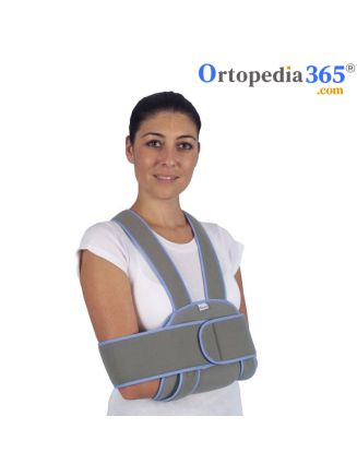 Cabestrillo para brazo y hombro bilateral con banda ancha – vista lateral