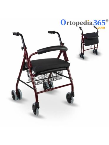 Andador 4 Ruedas Prado Plegable y Regulable en Altura-1