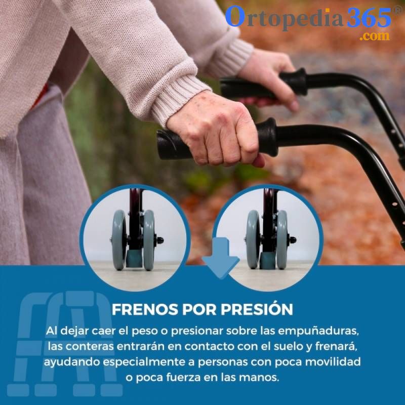 Andador 4 Ruedas Prado Plegable y Regulable en Altura-7