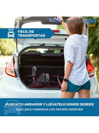 Andador 4 Ruedas Prado Plegable y Regulable en Altura-8