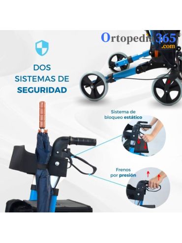 Andador para mayores de 4 ruedas TRAJANO -8